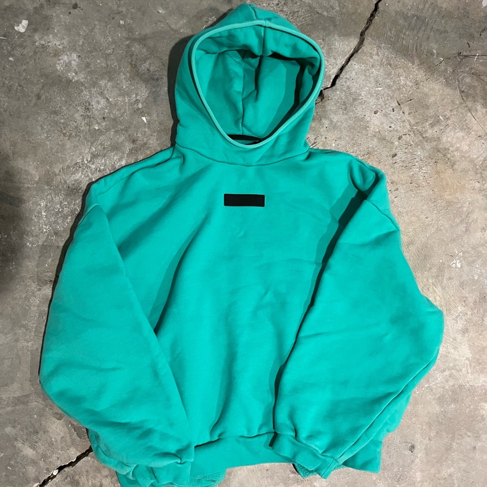 Fear Of God Essentials Hoodie Teal